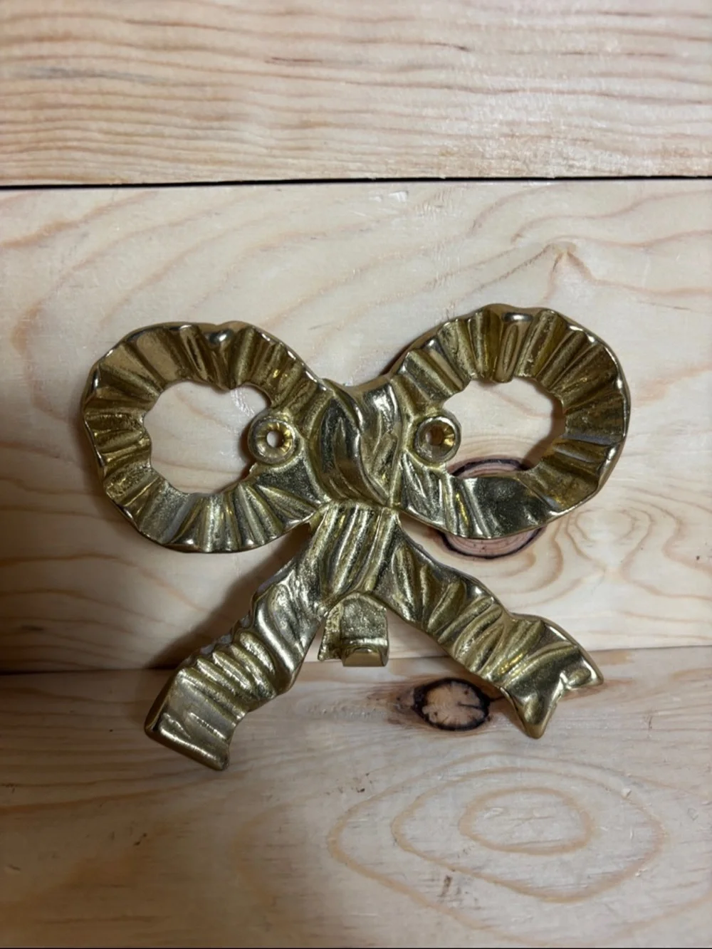 Vintage brass‎ bow hook